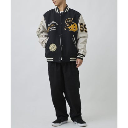 ディアローレル スタジャン メンズ オーバーサイズ SD VARSITY （NV/WT）｜詳細画像