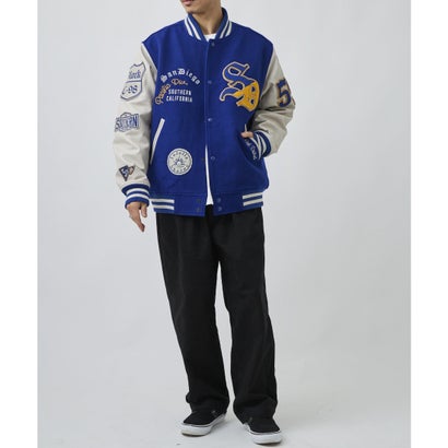 ディアローレル スタジャン メンズ オーバーサイズ SD VARSITY （BK/BK）｜詳細画像