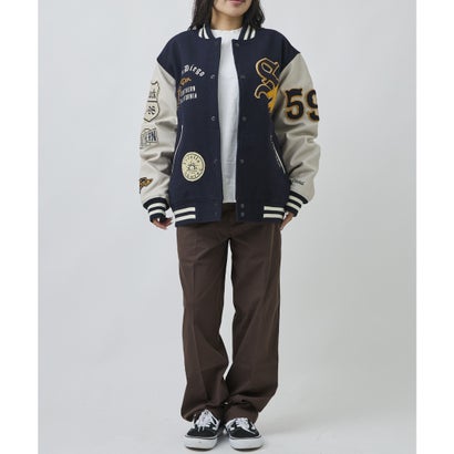 ディアローレル スタジャン メンズ オーバーサイズ SD VARSITY （BK/BK）｜詳細画像