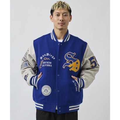ディアローレル スタジャン メンズ オーバーサイズ SD VARSITY （BK/BK）｜詳細画像