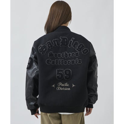 ディアローレル スタジャン メンズ オーバーサイズ SD VARSITY （BK/BK）｜詳細画像