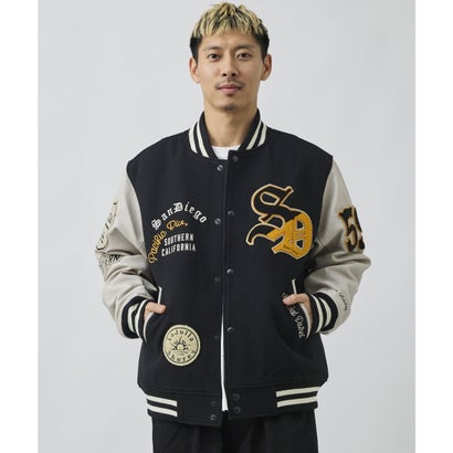 ディアローレル スタジャン メンズ オーバーサイズ SD VARSITY （BL/WT）｜詳細画像