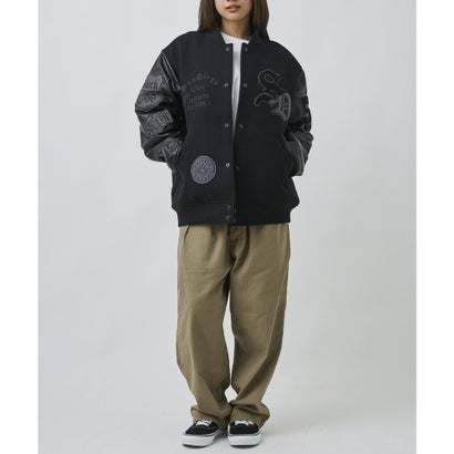 ディアローレル スタジャン メンズ オーバーサイズ SD VARSITY （BK/WT）｜詳細画像