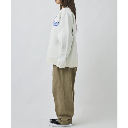 ディアローレル ニット セーター メンズ バックプリント CREW （BLK）｜詳細画像