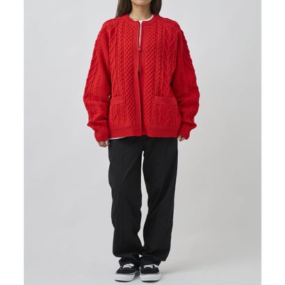 ディアローレル カーディガン メンズ ダブルジップ ARAN ZIP （OFF）｜詳細画像