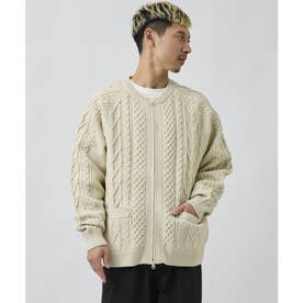 ディアローレル カーディガン メンズ ダブルジップ ARAN ZIP （OFF）