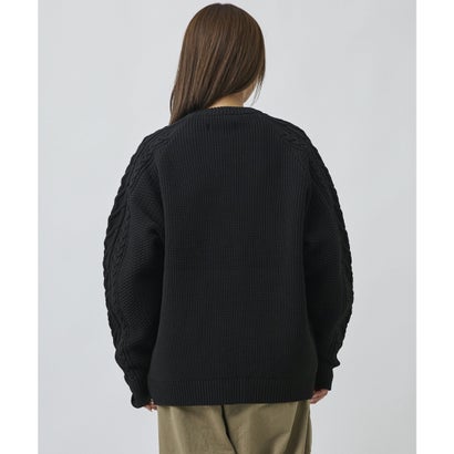 ディアローレル カーディガン メンズ ダブルジップ ARAN ZIP （RED）｜詳細画像