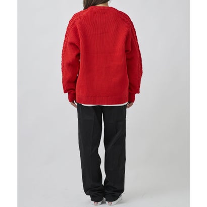 ディアローレル カーディガン メンズ ダブルジップ ARAN ZIP （BLK）｜詳細画像