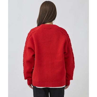 ディアローレル カーディガン メンズ ダブルジップ ARAN ZIP （BLK）｜詳細画像