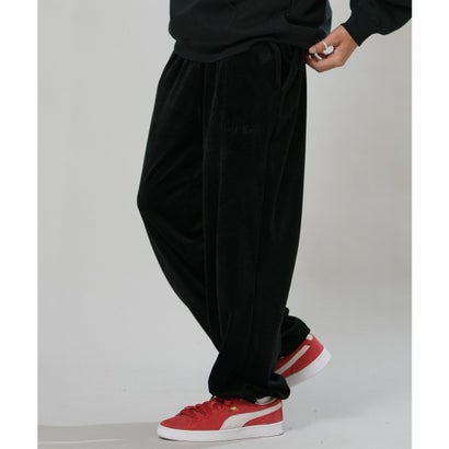 ディアローレル ジャージ トラックパンツ メンズ ベロア VELOUR （BLK）｜詳細画像