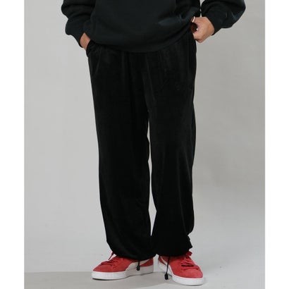 ディアローレル ジャージ トラックパンツ メンズ ベロア VELOUR （BLK）｜詳細画像