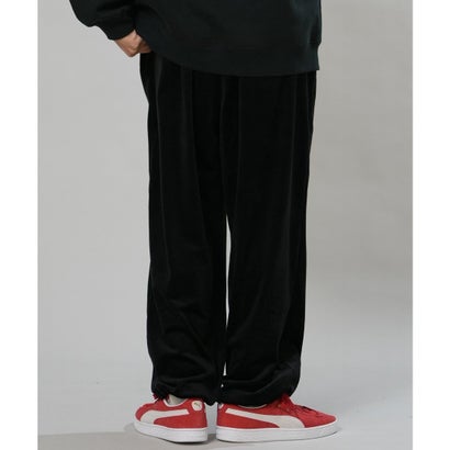 ディアローレル ジャージ トラックパンツ メンズ ベロア VELOUR （BLK）｜詳細画像