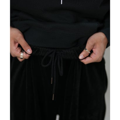 ディアローレル ジャージ トラックパンツ メンズ ベロア VELOUR （BLK）｜詳細画像