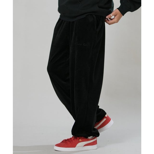 ディアローレル ジャージ トラックパンツ メンズ ベロア VELOUR （BLK）