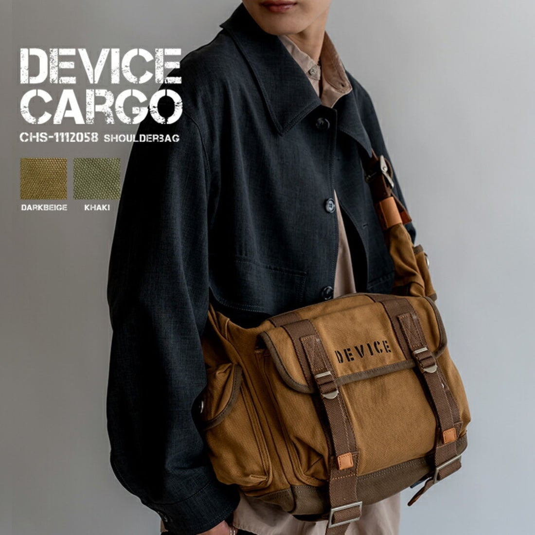 ディバイス DEVICE Cargo ショルダーバッグ （カーキ） -ファッション