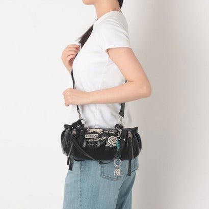 デシグアル Desigual ドラム型ミニショルダーバッグ （グレー/ブラック）｜詳細画像