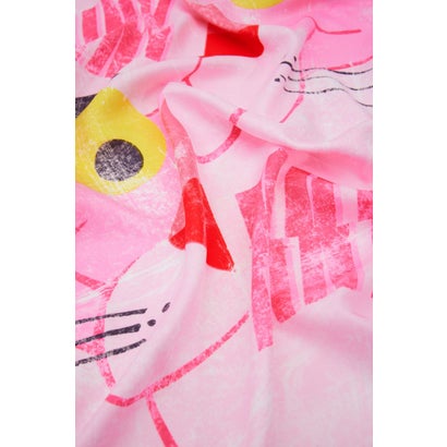 デシグアル Desigual Pink Panther カレ スカーフ （ピンク/レッド）｜詳細画像