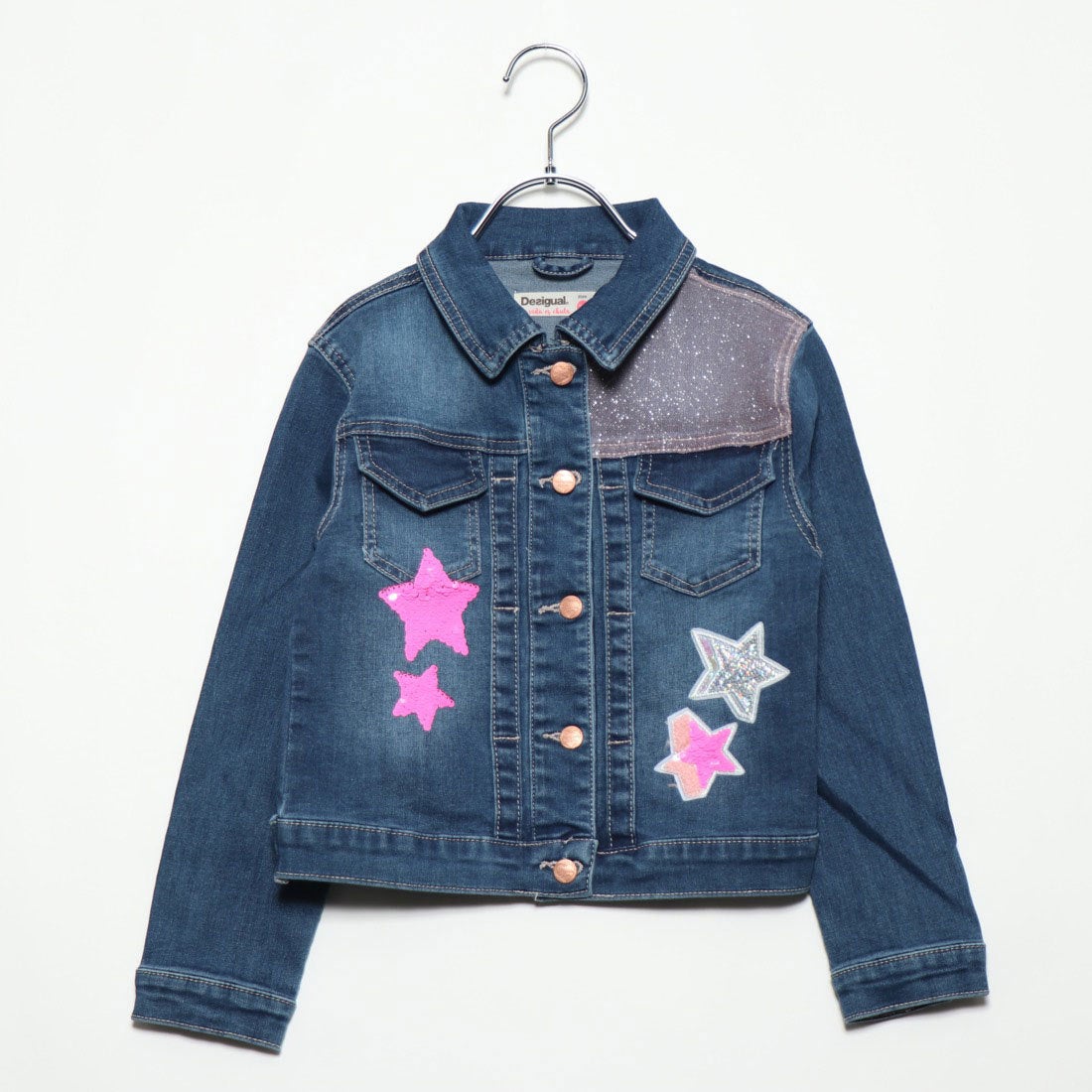 デシグアル Desigual ガール デニムジャケット （Blue/Navy 