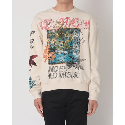 刺繍入りスリーブスウェット （ホワイト）｜詳細画像