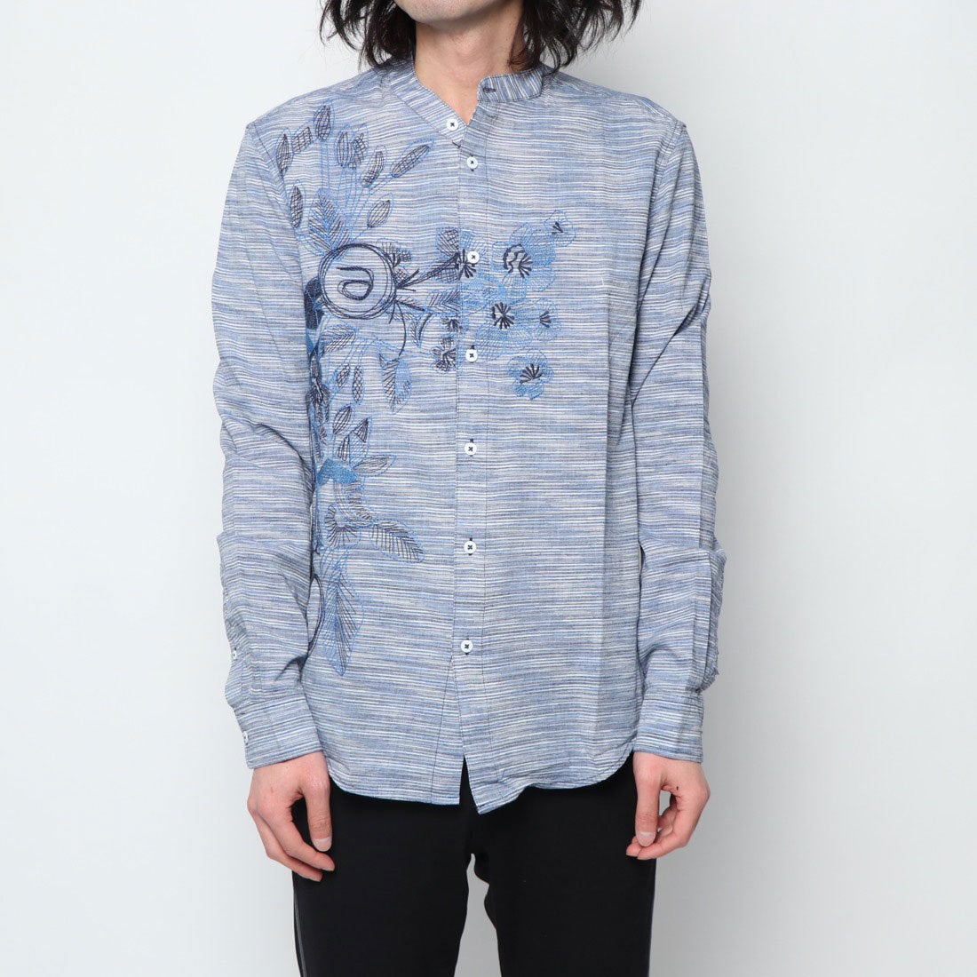 デシグアル Desigual シャツ長袖 （ブルー） -アウトレット通販 