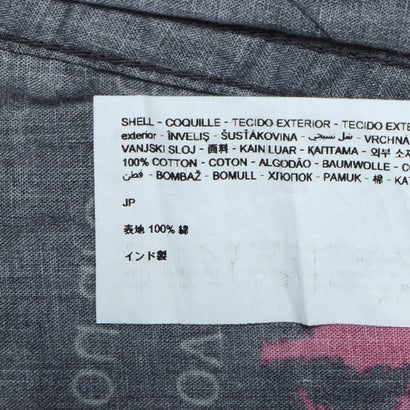 デシグアル Desigual プリント入りコットン素材のメンズシャツ （グレー/ブラック）｜詳細画像