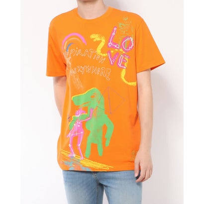 デシグアル Desigual メンズ Tシャツショートスリーブ ROY （オレンジ）｜詳細画像