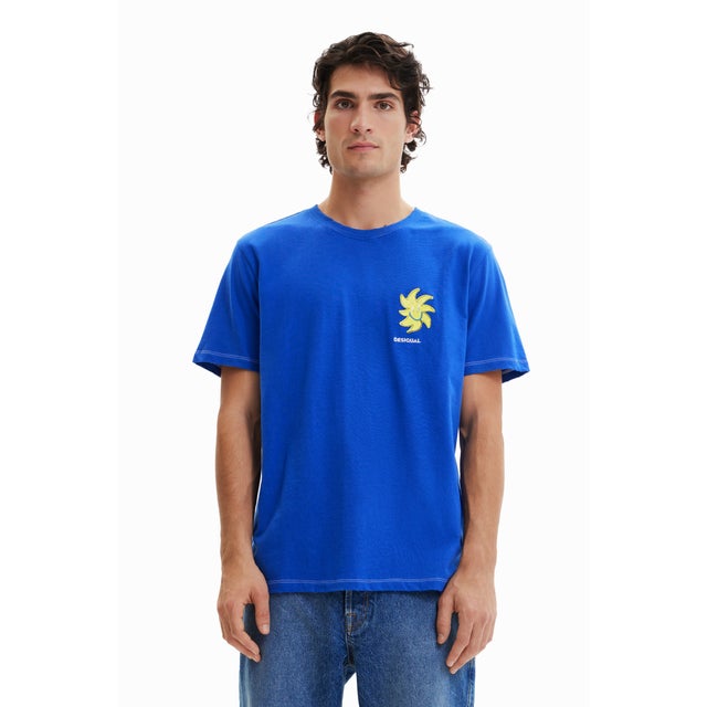 
                    太陽 半袖Tシャツ （ブルー）
