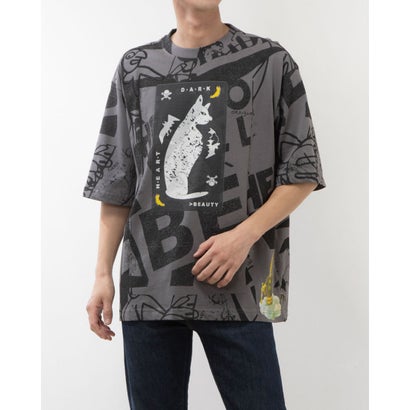 デシグアル Desigual PABLO Tシャツショートスリーブ （グレー/ブラック）｜詳細画像