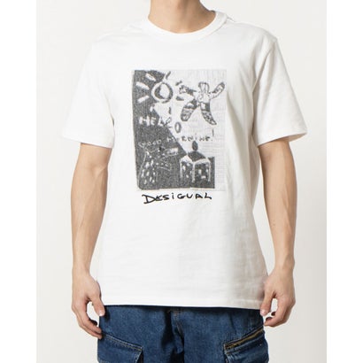 デシグアル Desigual アーティ刺繍 Tシャツ （ホワイト）｜詳細画像