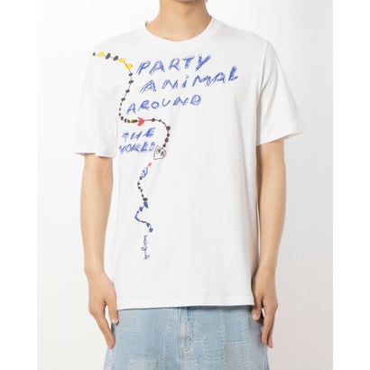 デシグアル Desigual ヘビモチーフ&刺繍 Tシャツ （ホワイト）｜詳細画像
