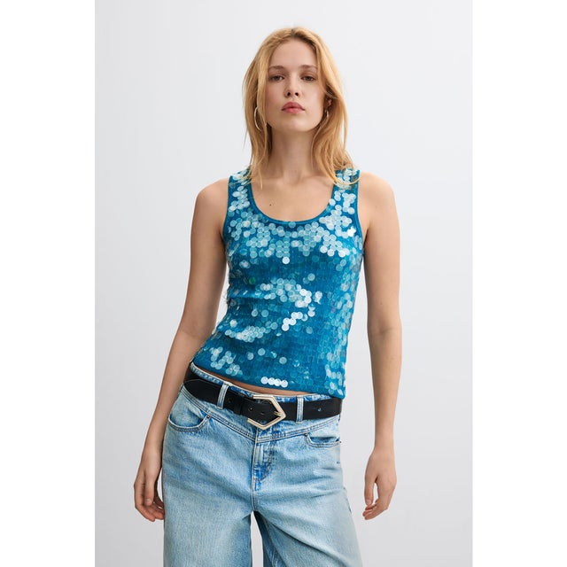 Desigual デシグアル - レディース タンクトップ -靴＆ファッション 