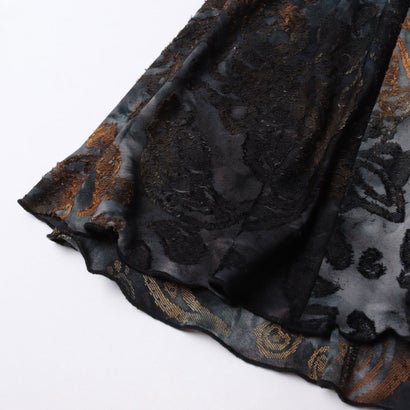デシグアル Desigual フロック加工 ロングスカート （ブルー）｜詳細画像