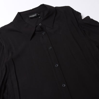 デシグアル Desigual ウエストスカーフ シャツワンピース （グレー/ブラック）｜詳細画像