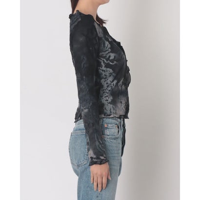 デシグアル Desigual フラワージャカード カーディガン （ブルー）｜詳細画像