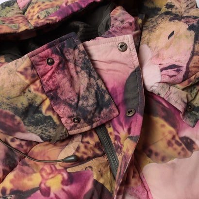 デシグアル Desigual フード付きキルティングコート by クリスチャン・ラクロワ （ピンク/レッド）｜詳細画像