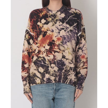 デシグアル Desigual フラワーカモフラージュプリント ニット （イエロー）｜詳細画像