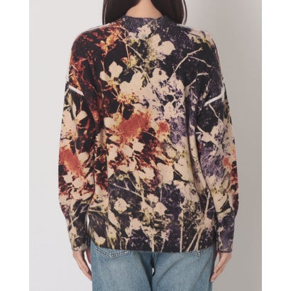 デシグアル Desigual フラワーカモフラージュプリント ニット （イエロー）｜詳細画像