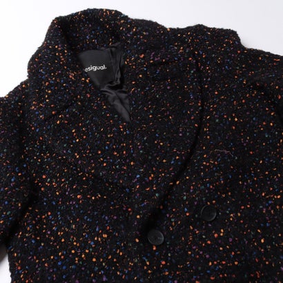デシグアル Desigual カラーネップ ツイードダブルコート （グレー/ブラック）｜詳細画像