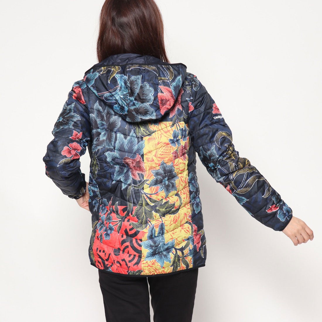 デシグアル Desigual PADDED JACKET GEOPATCH （ブルー 