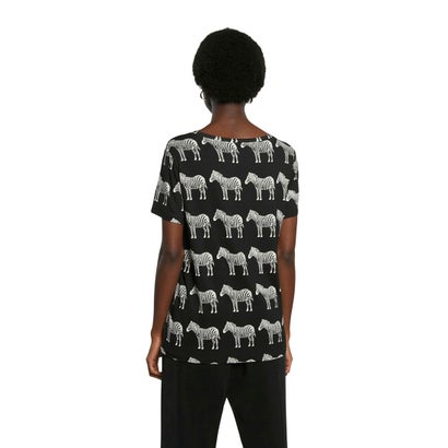 デシグアル Desigual Tシャツ半袖 BOKAN （グレー/ブラック）｜詳細画像