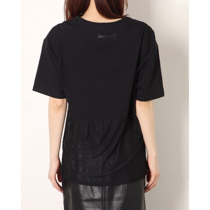 デシグアル Desigual Tシャツ半袖 T-SHIRT BUTTERFLY GALACTIC （グレー/ブラック）｜詳細画像