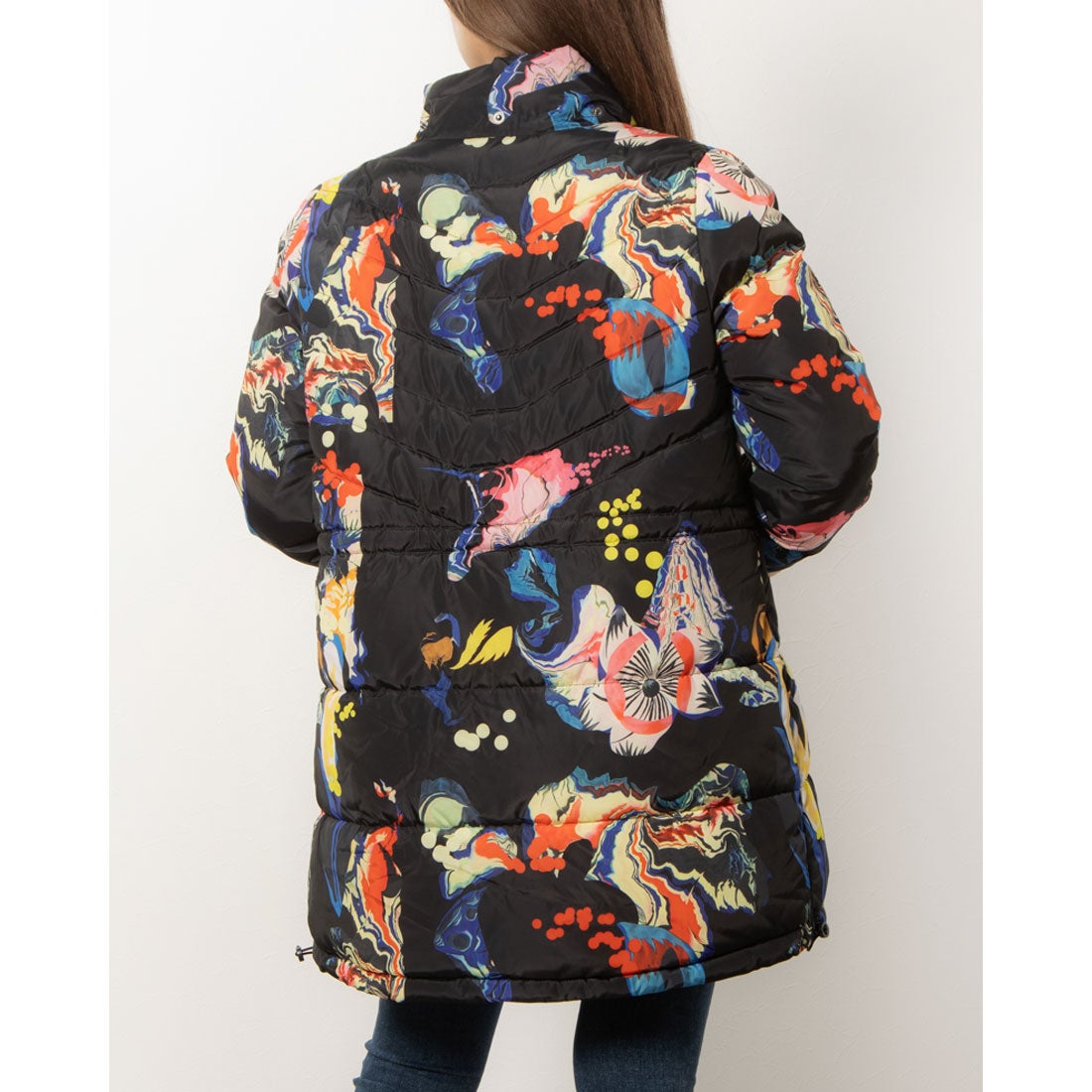 デシグアル Desigual パッド入り長オーバーコート BRUSELAS （グレー 