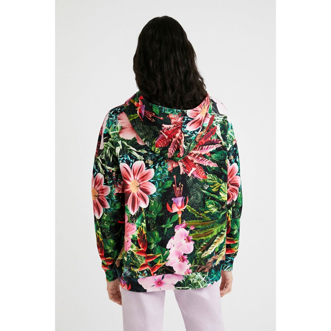 デシグアル Desigual トロピカル フーディ （ピンク/レッド 