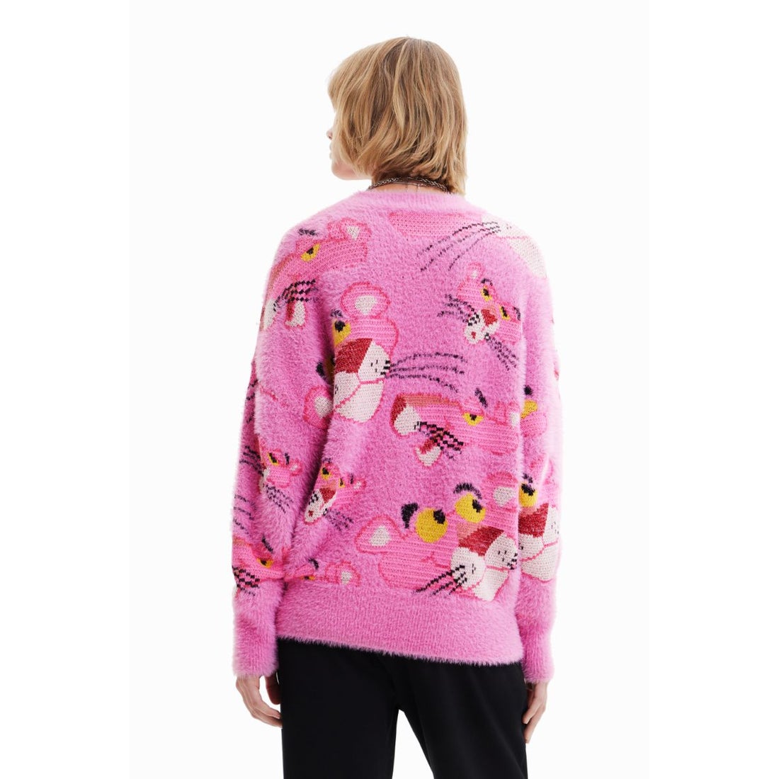 デシグアル Desigual Pink Panther セーター （ピンク/レッド