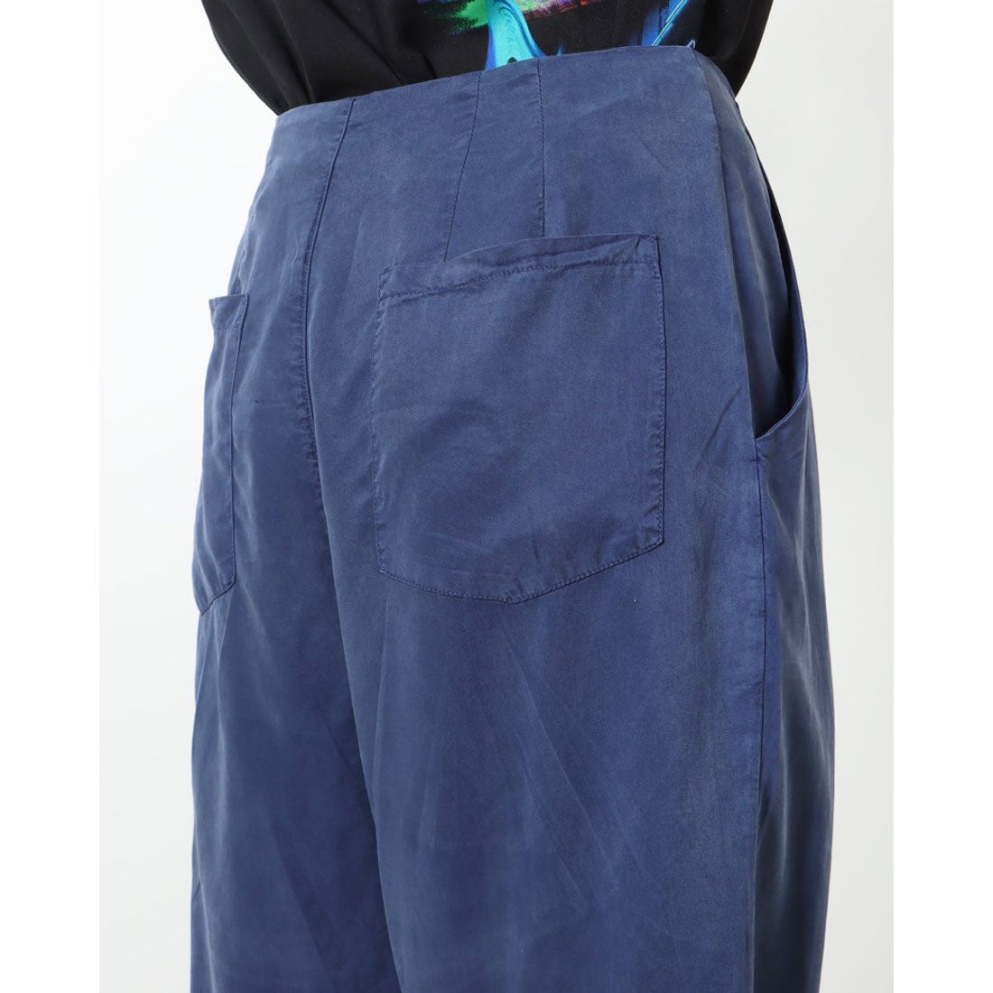 デシグアル Desigual タック スローチパンツ （ブルー） -ファッション