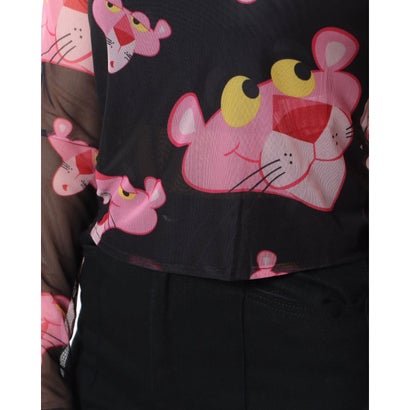 デシグアル Desigual Pink Panther チュールTシャツ （グレー/ブラック）｜詳細画像