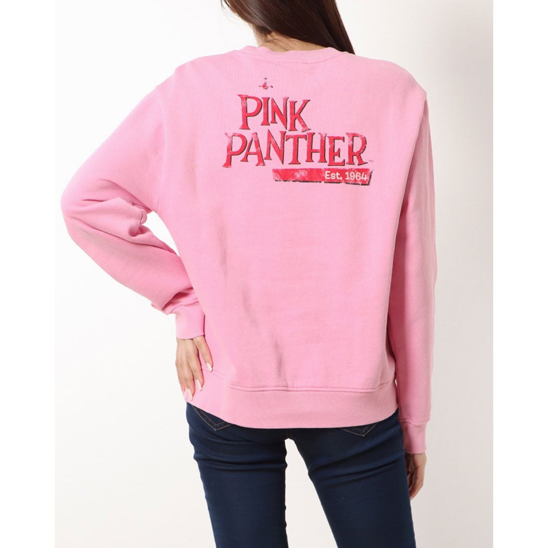デシグアル Desigual Pink Panther ウォッシュスウェットシャツ （ピンク/レッド） -waja bazar  海外ファッションブランド通販サイト【公式】