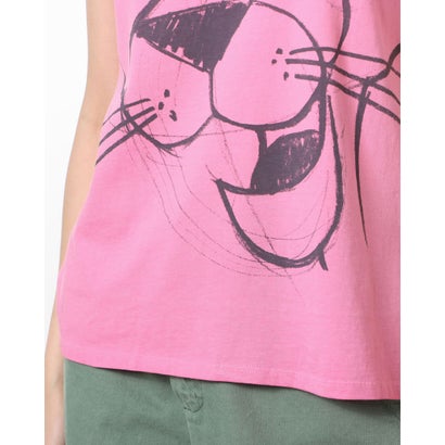 デシグアル Desigual Pink Panther コントラストTシャツ （ピンク/レッド）｜詳細画像