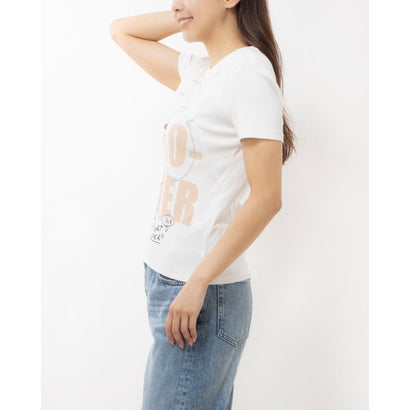 デシグアル Desigual 花&メッセージ Tシャツ （ホワイト）｜詳細画像