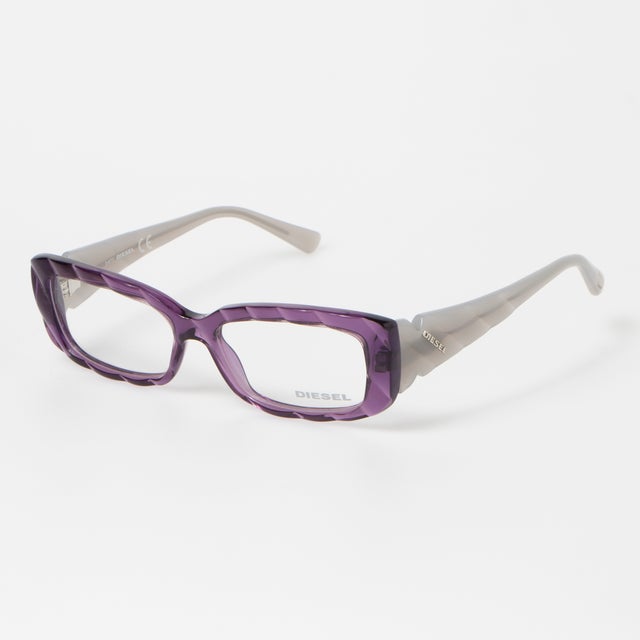 
                    メガネ 眼鏡 アイウェア レディース メンズ （パープル/グレー）